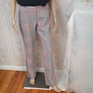 New York & Company Plaid Dress Pants 7th Avenue Collection EUC